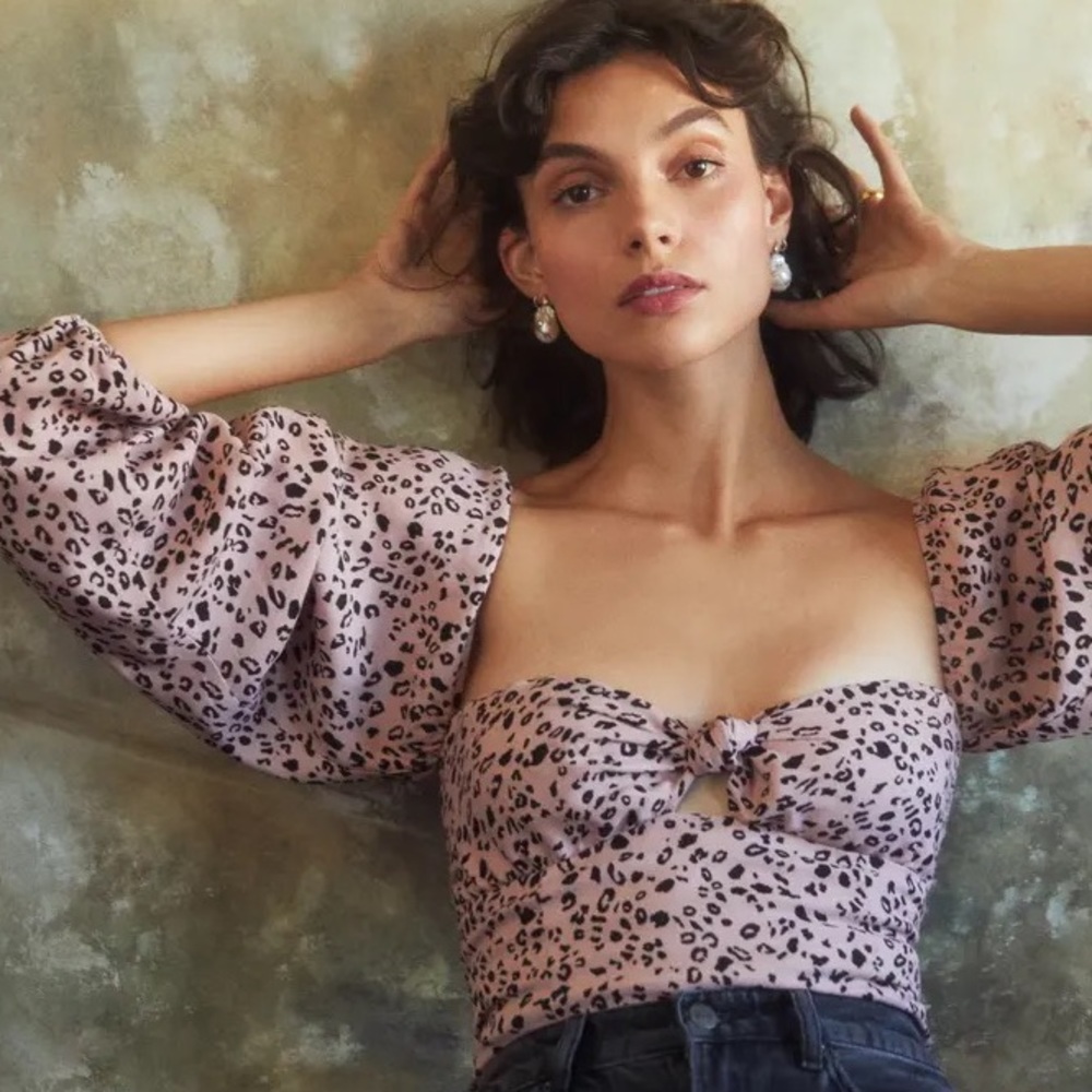 COPY - Reformation Simi Top in Pink Panther